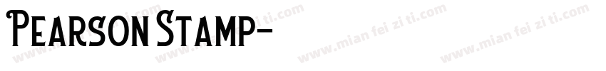 Pearson Stamp字体转换